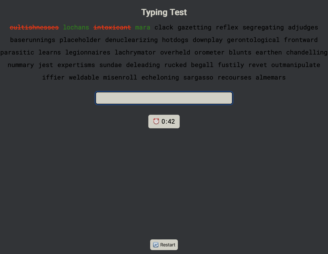 Typing Test